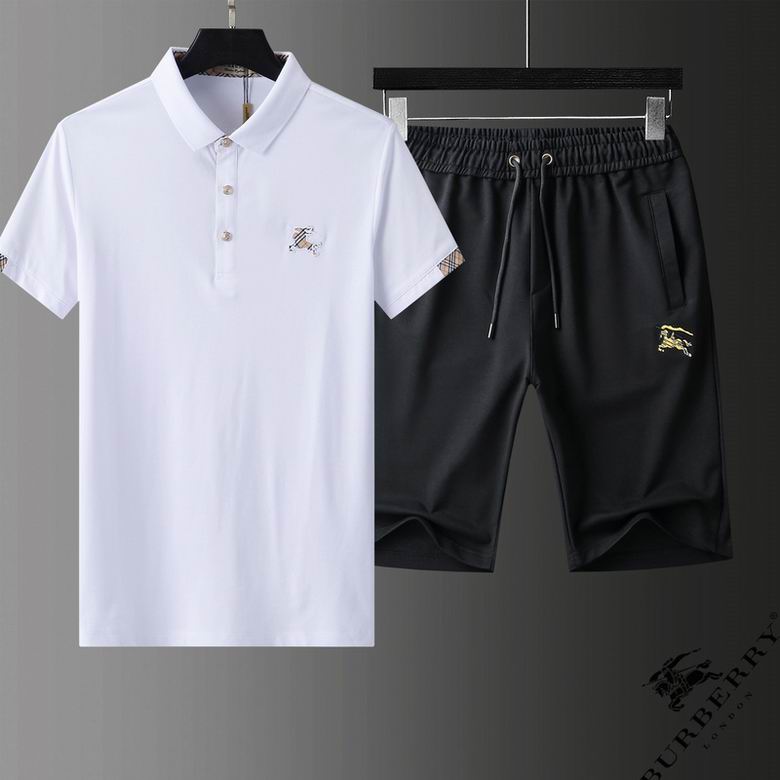 Wholesale Cheap B urberry Short Sleeve Tracksuits for Sale