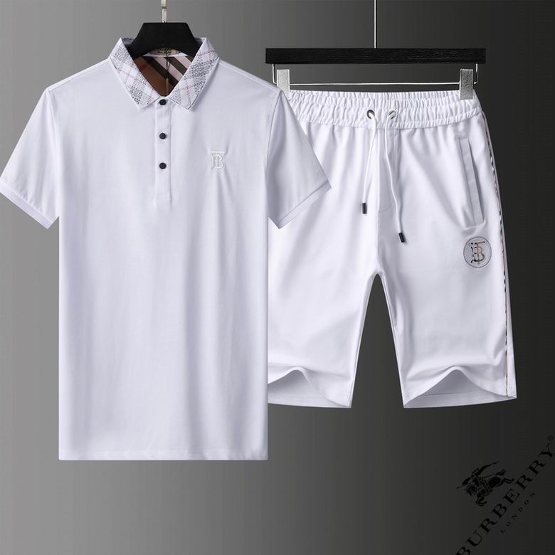 Wholesale Cheap B urberry Short Sleeve Tracksuits for Sale