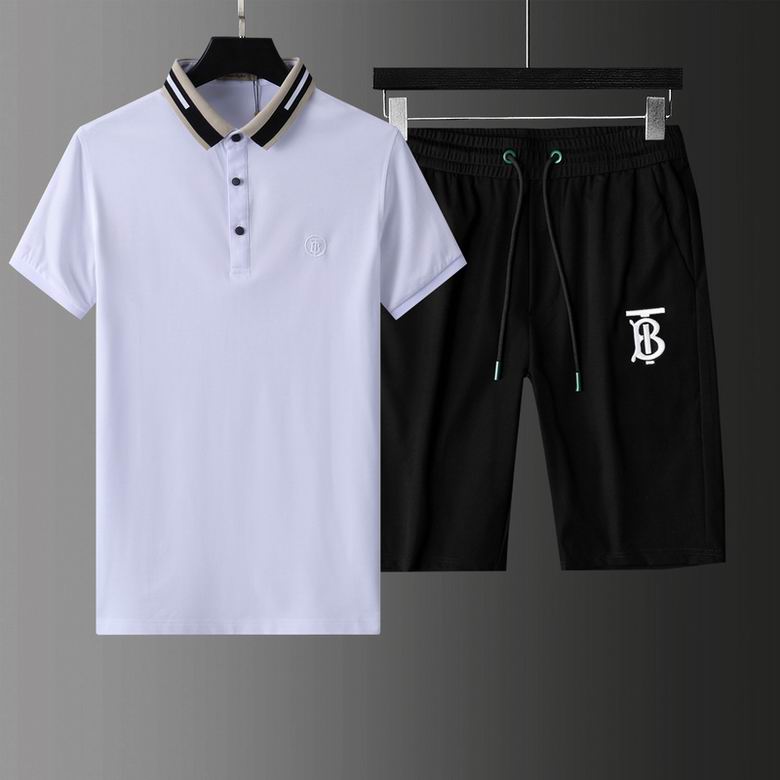 Wholesale Cheap B urberry Short Sleeve Tracksuits for Sale