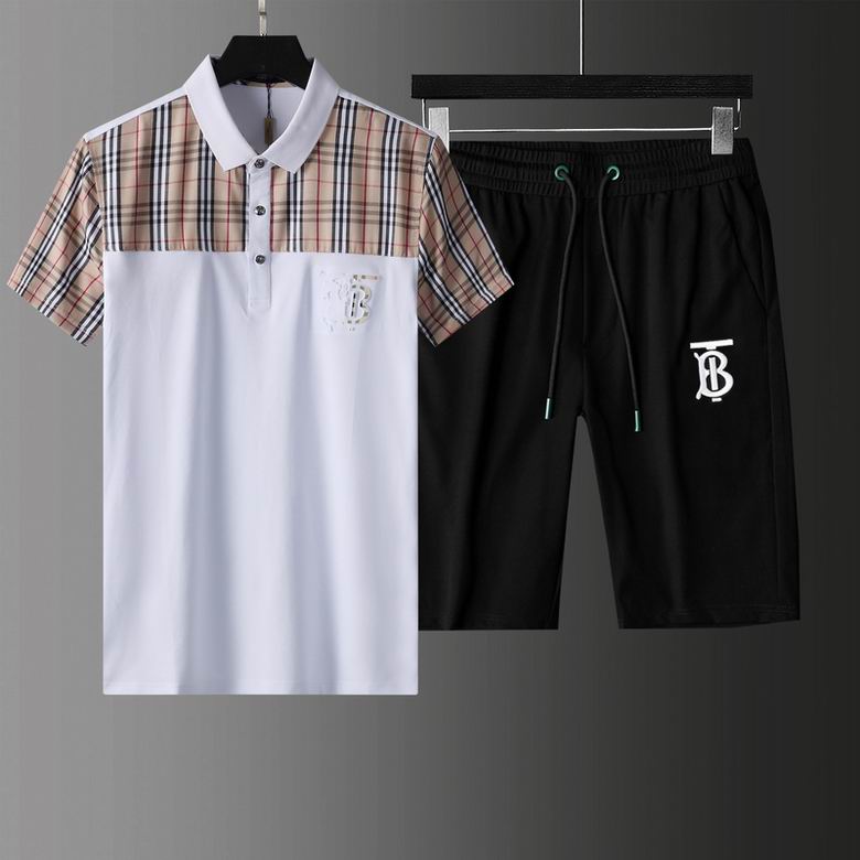 Wholesale Cheap B urberry Short Sleeve Tracksuits for Sale