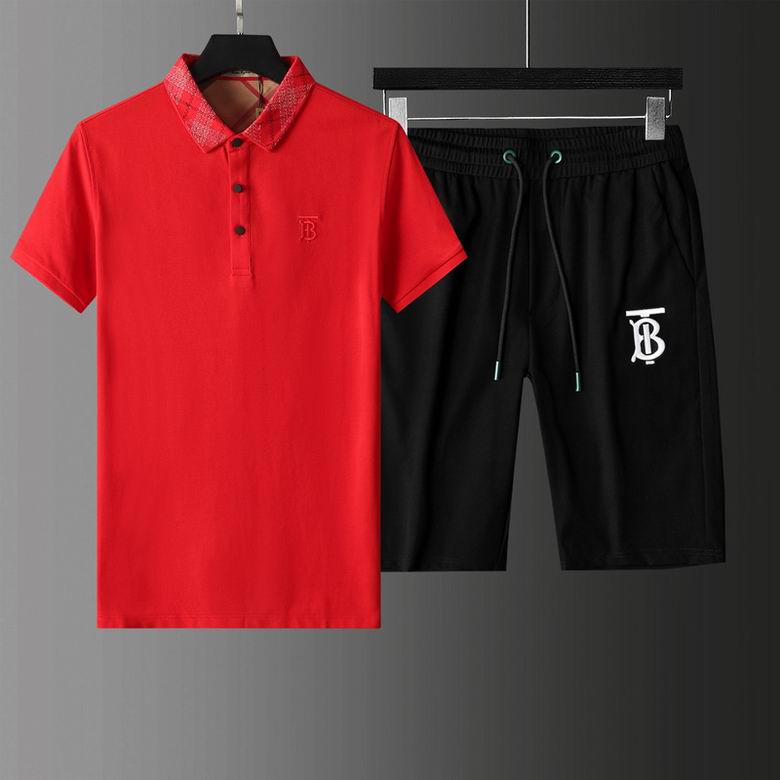 Wholesale Cheap B urberry Short Sleeve Tracksuits for Sale