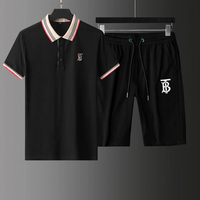 Wholesale Cheap B urberry Short Sleeve Tracksuits for Sale