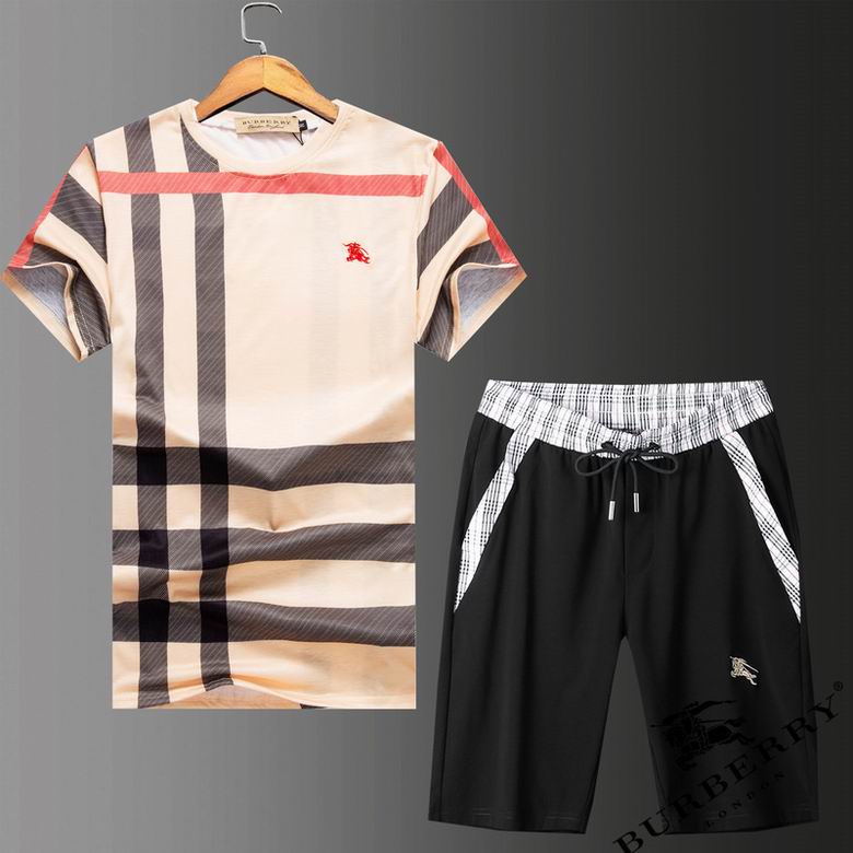 Wholesale Cheap B urberry Short Sleeve Tracksuits for Sale