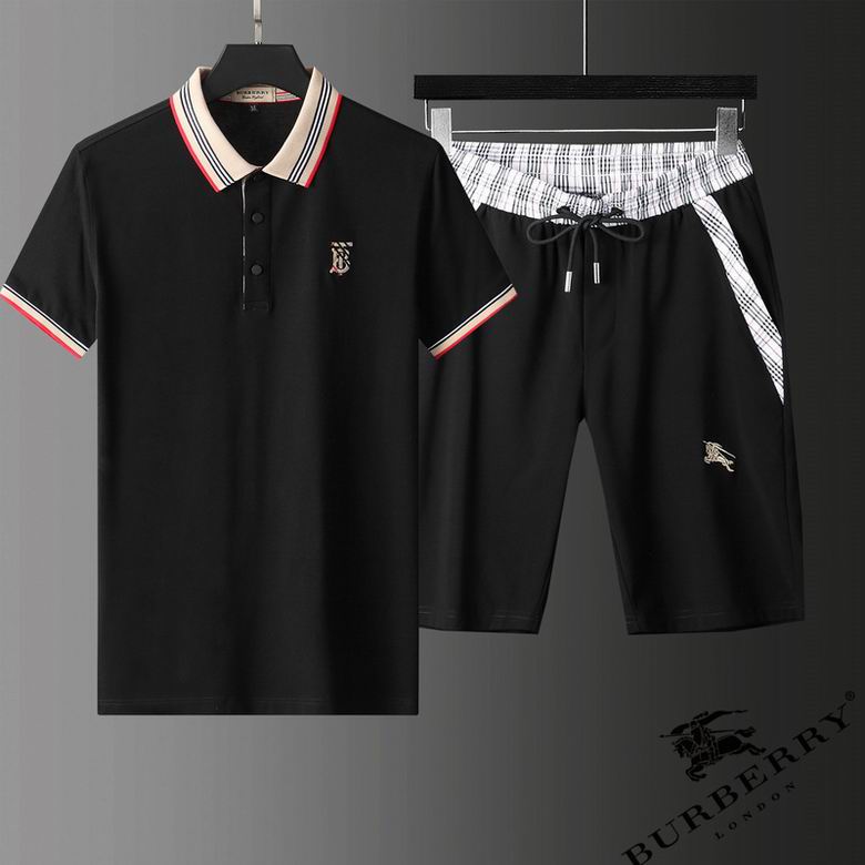Wholesale Cheap B urberry Short Sleeve Tracksuits for Sale