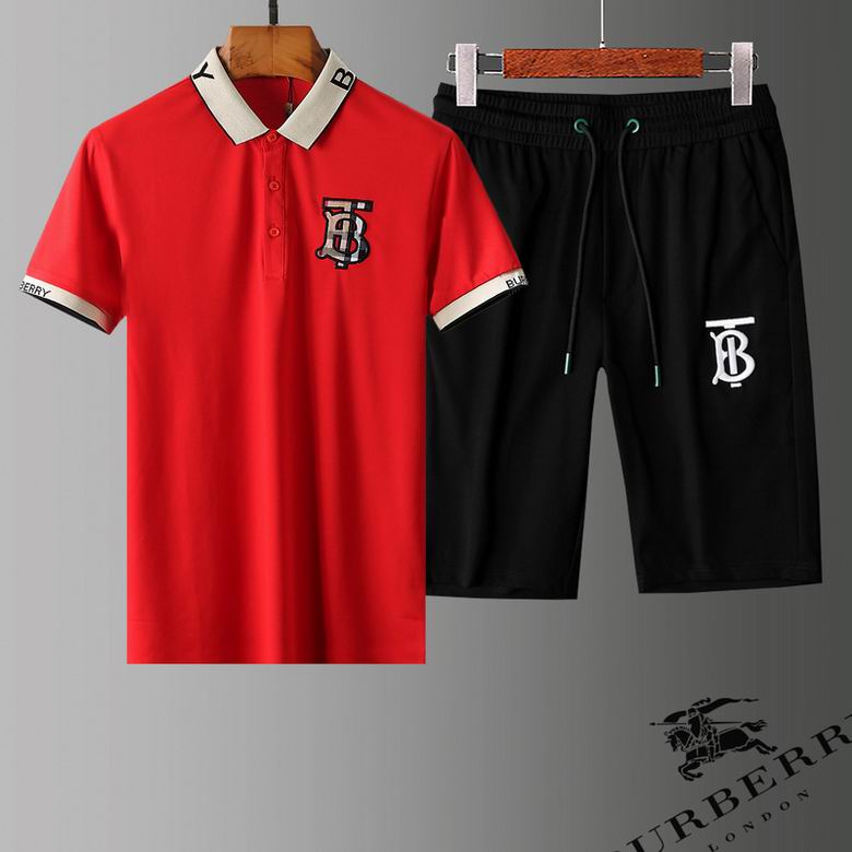 Wholesale Cheap B urberry Short Sleeve Tracksuits for Sale