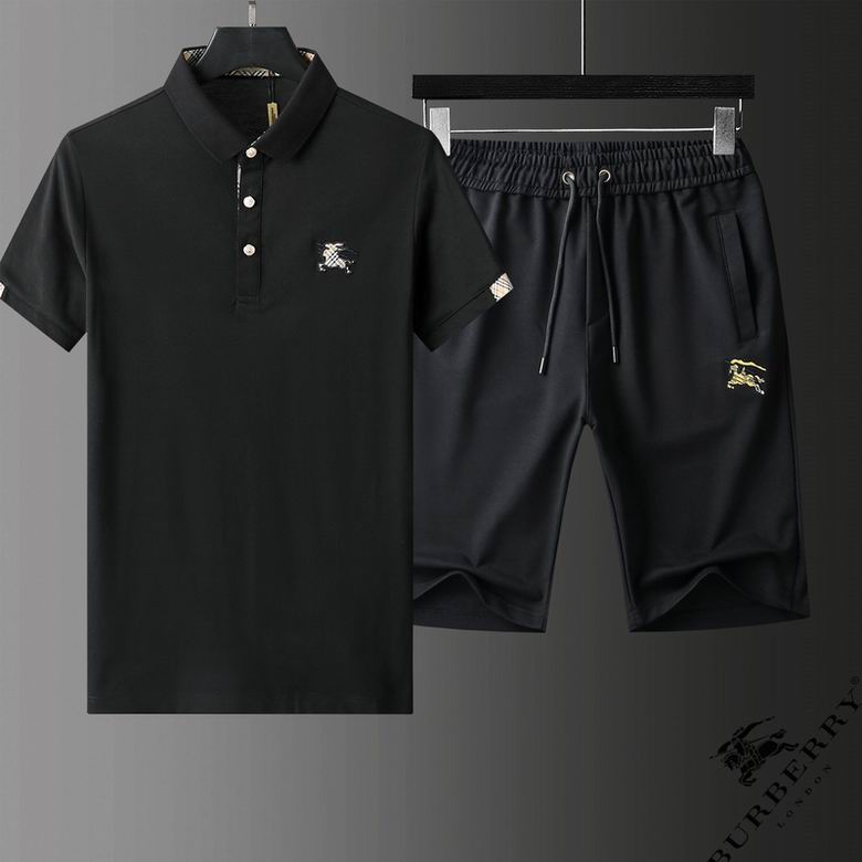 Wholesale Cheap B urberry Short Sleeve Tracksuits for Sale