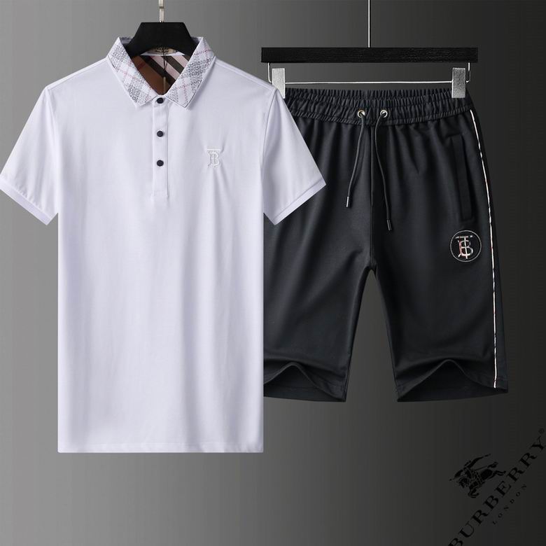 Wholesale Cheap B urberry Short Sleeve Tracksuits for Sale