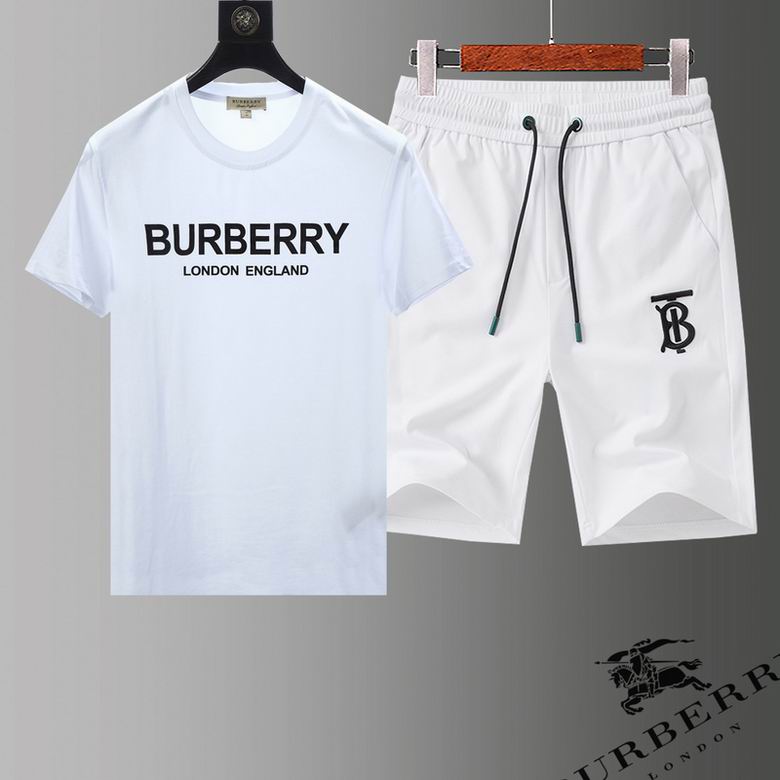 Wholesale Cheap B urberry Short Sleeve Tracksuits for Sale
