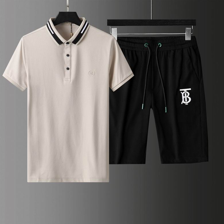 Wholesale Cheap B urberry Short Sleeve Tracksuits for Sale