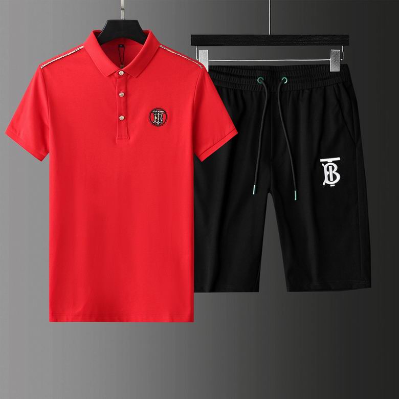 Wholesale Cheap B urberry Short Sleeve Tracksuits for Sale