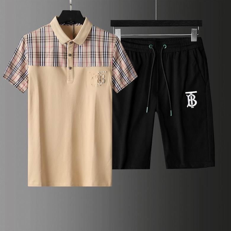 Wholesale Cheap B urberry Short Sleeve Tracksuits for Sale