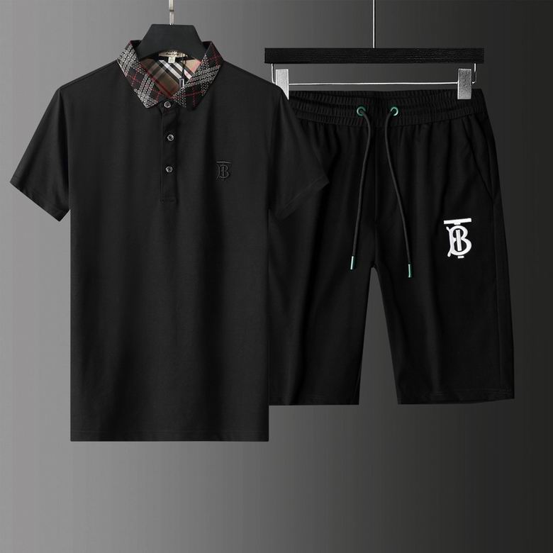 Wholesale Cheap B urberry Short Sleeve Tracksuits for Sale