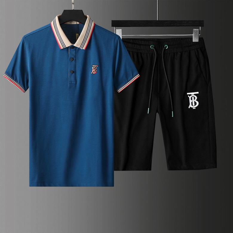 Wholesale Cheap B urberry Short Sleeve Tracksuits for Sale