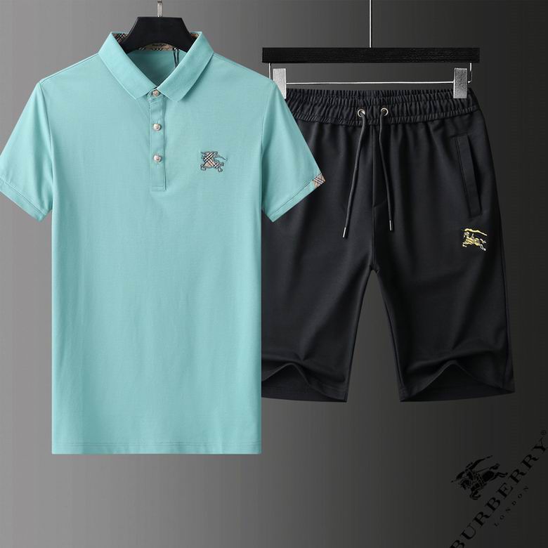 Wholesale Cheap B urberry Short Sleeve Tracksuits for Sale