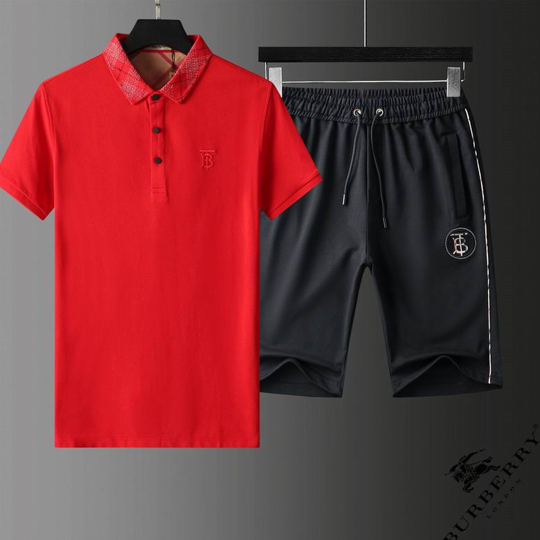 Wholesale Cheap B urberry Short Sleeve Tracksuits for Sale