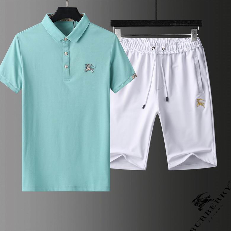 Wholesale Cheap B urberry Short Sleeve Tracksuits for Sale