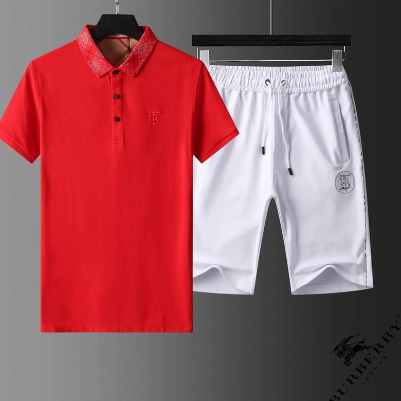 Wholesale Cheap B urberry Short Sleeve Tracksuits for Sale