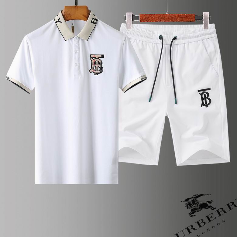 Wholesale Cheap B urberry Short Sleeve Tracksuits for Sale