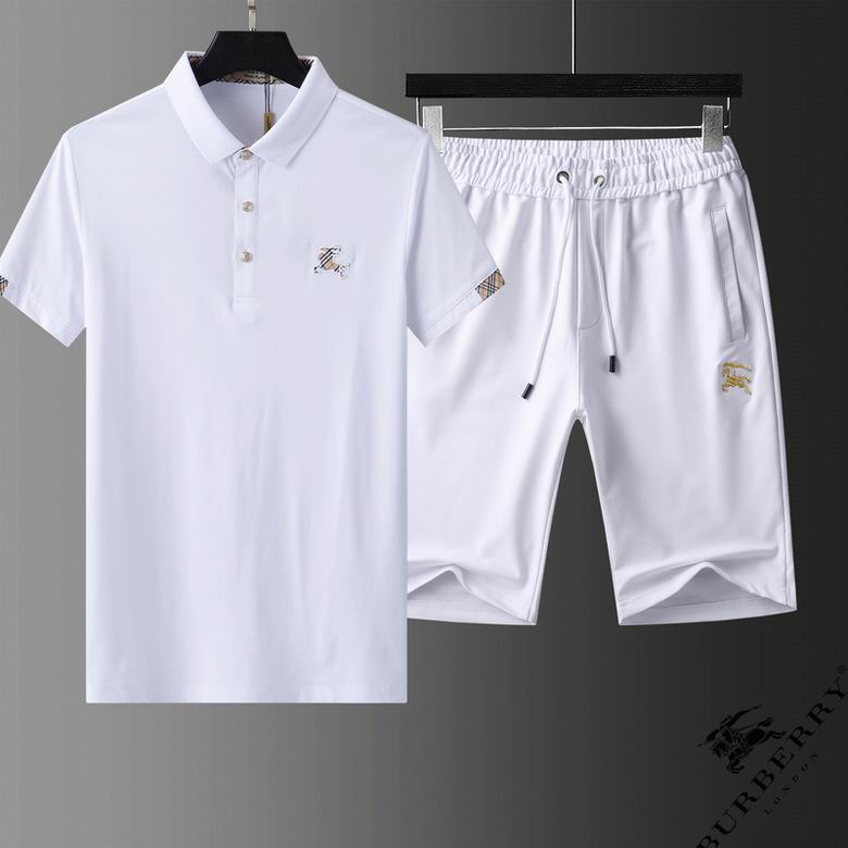 Wholesale Cheap B urberry Short Sleeve Tracksuits for Sale
