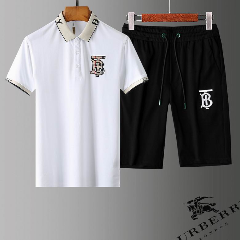 Wholesale Cheap B urberry Short Sleeve Tracksuits for Sale