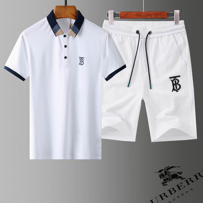 Wholesale Cheap B urberry Short Sleeve Tracksuits for Sale