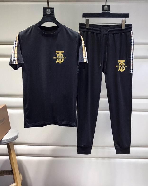Wholesale Cheap B urberry Short Sleeve Tracksuits for Sale