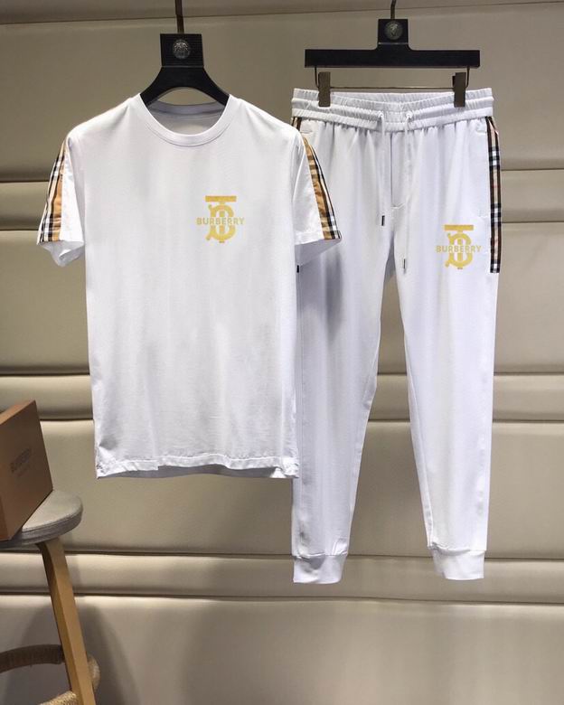 Wholesale Cheap B urberry Short Sleeve Tracksuits for Sale