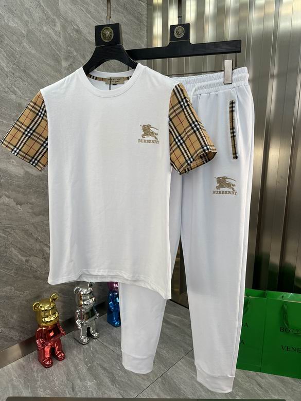 Wholesale Cheap B urberry Short Sleeve Tracksuits for Sale
