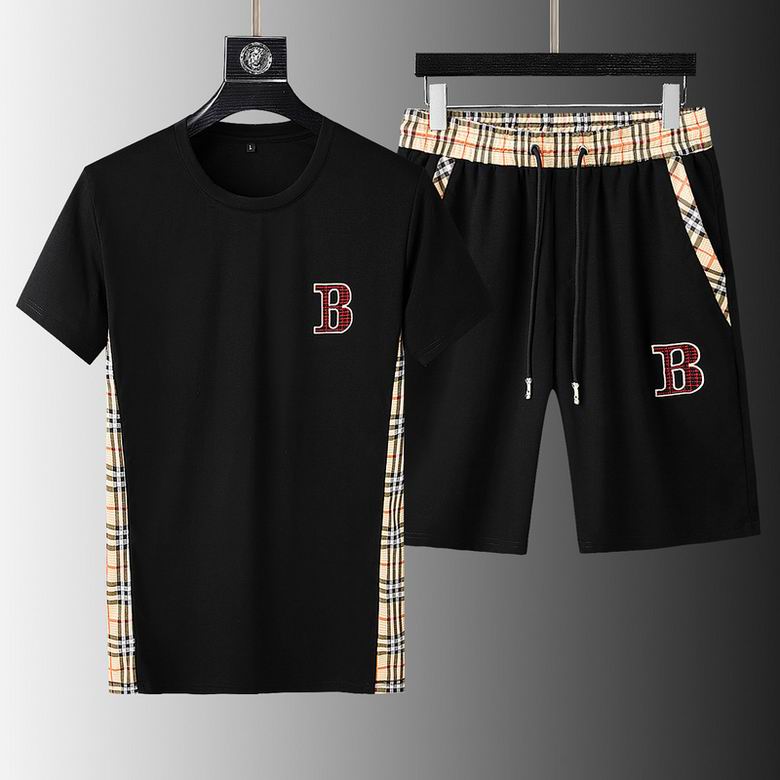 Wholesale Cheap B urberry Short Sleeve Tracksuits for Sale