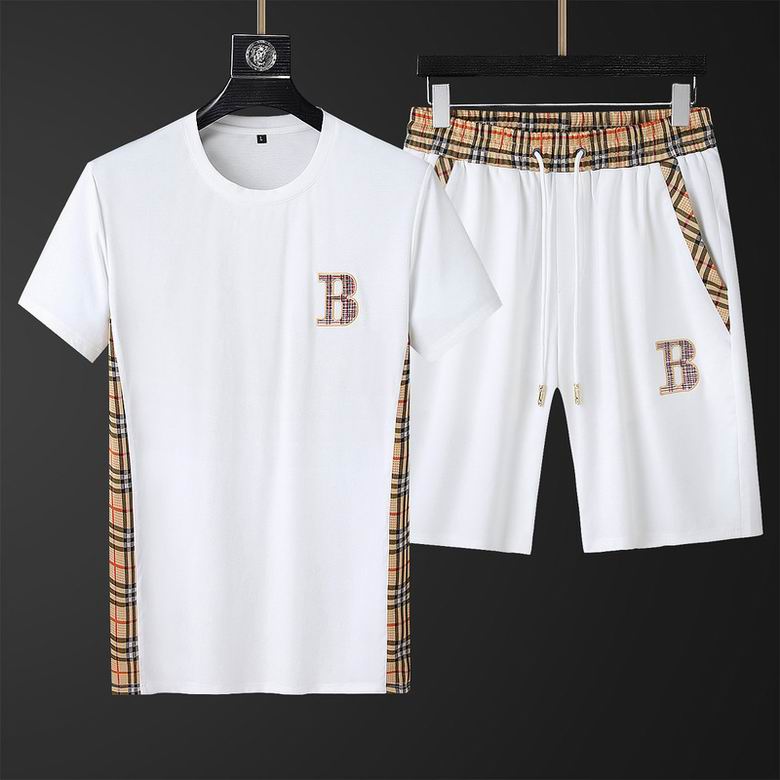 Wholesale Cheap B urberry Short Sleeve Tracksuits for Sale