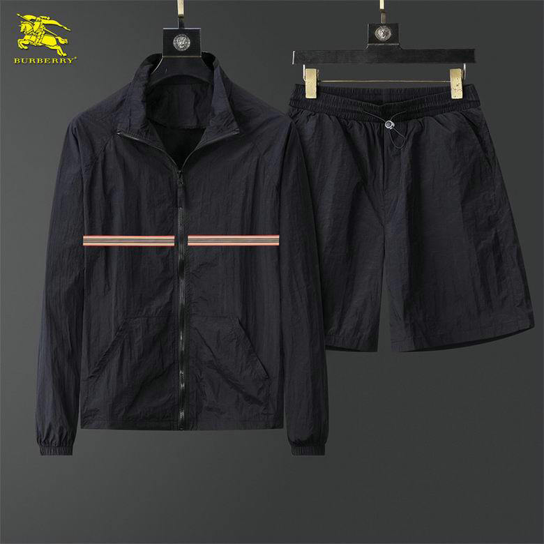 Wholesale Cheap B urberry Designer Short Sleeve Tracksuits for Sale