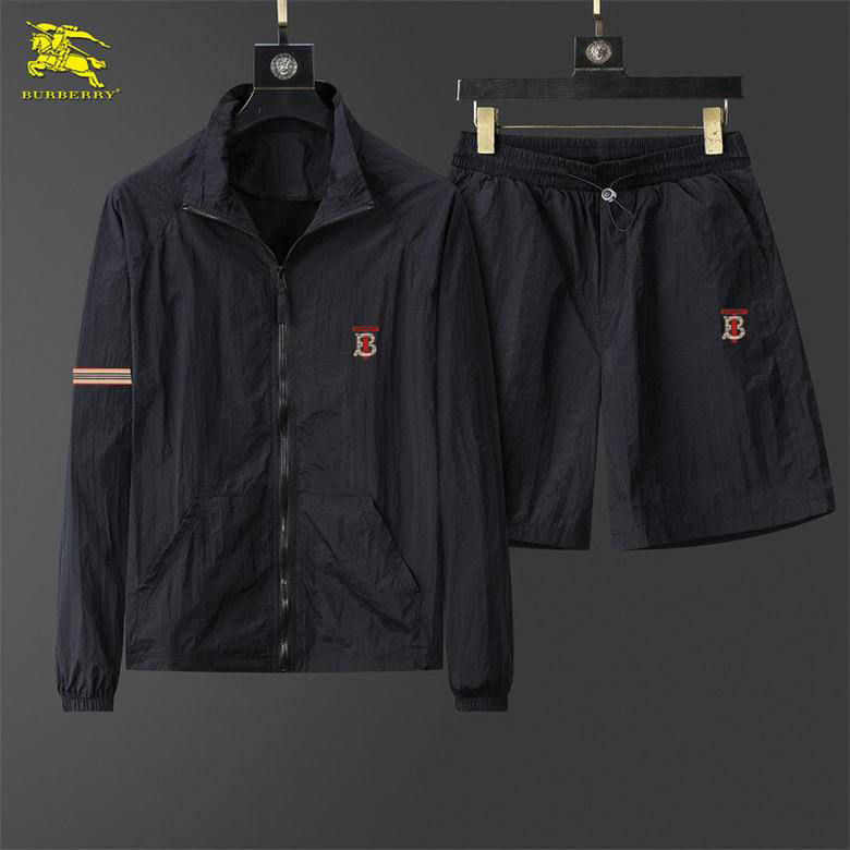 Wholesale Cheap B urberry Designer Short Sleeve Tracksuits for Sale