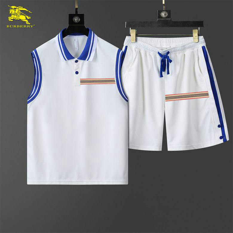 Wholesale Cheap B urberry Designer Short Sleeve Tracksuits for Sale