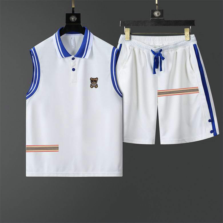 Wholesale Cheap B urberry Designer Short Sleeve Tracksuits for Sale
