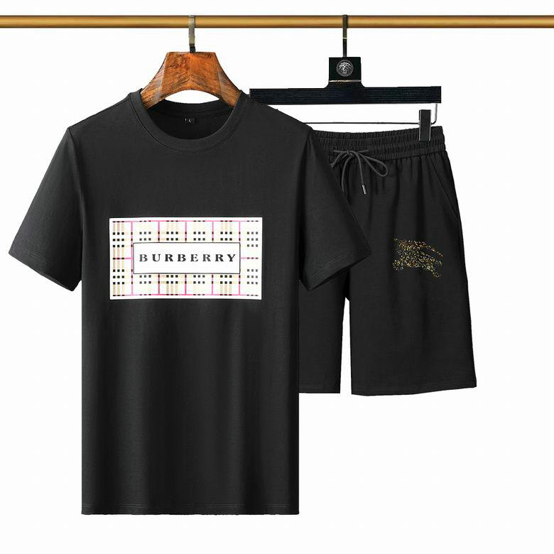 Wholesale Cheap Burberry Short Sleeve Tracksuit mens for Sale