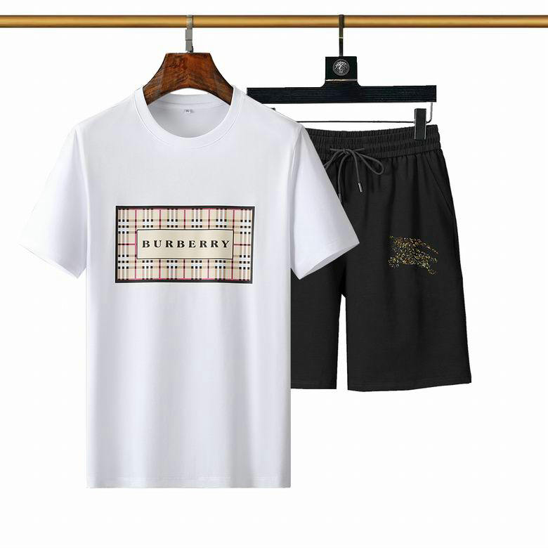 Wholesale Cheap Burberry Short Sleeve Tracksuit mens for Sale