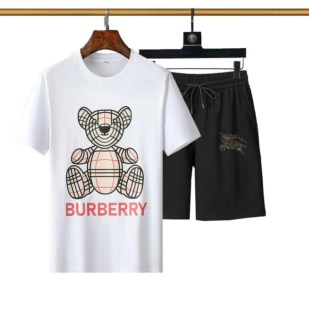 Wholesale Cheap Burberry Short Sleeve Tracksuit mens for Sale