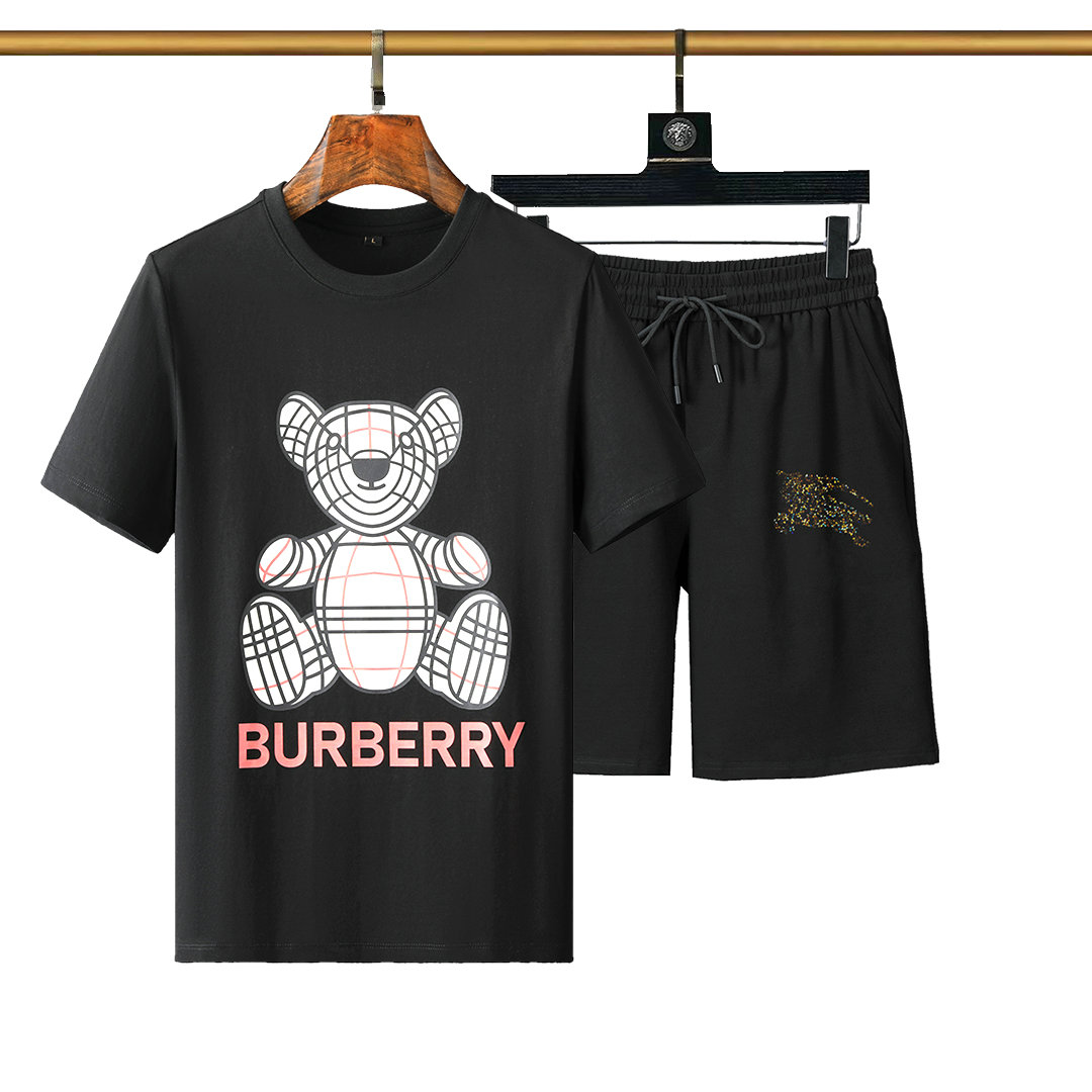 Wholesale Cheap Burberry Short Sleeve Tracksuit mens for Sale