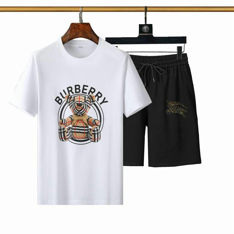 Wholesale Cheap Burberry Short Sleeve Tracksuit mens for Sale
