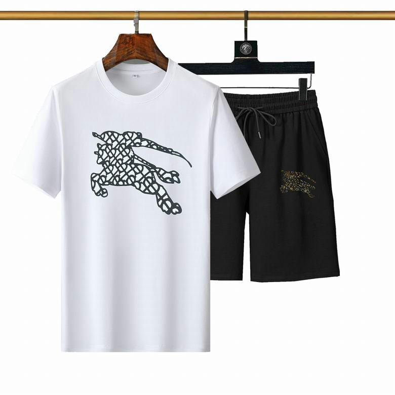 Wholesale Cheap Burberry Short Sleeve Tracksuit mens for Sale