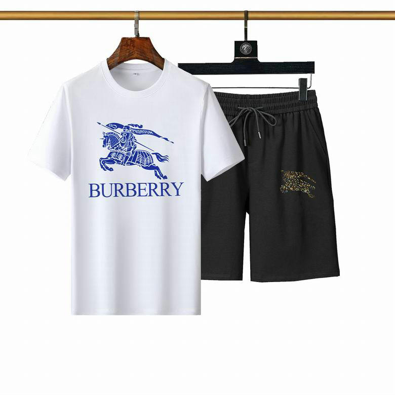 Wholesale Cheap Burberry Short Sleeve Tracksuit mens for Sale