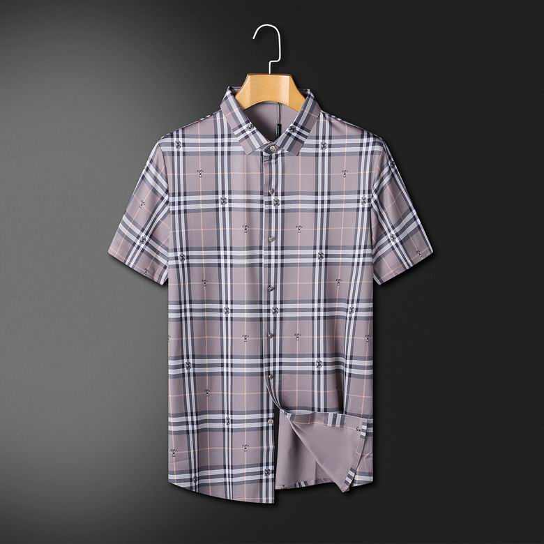 Wholesale Cheap B urberry Short Sleeve Shirts for Sale