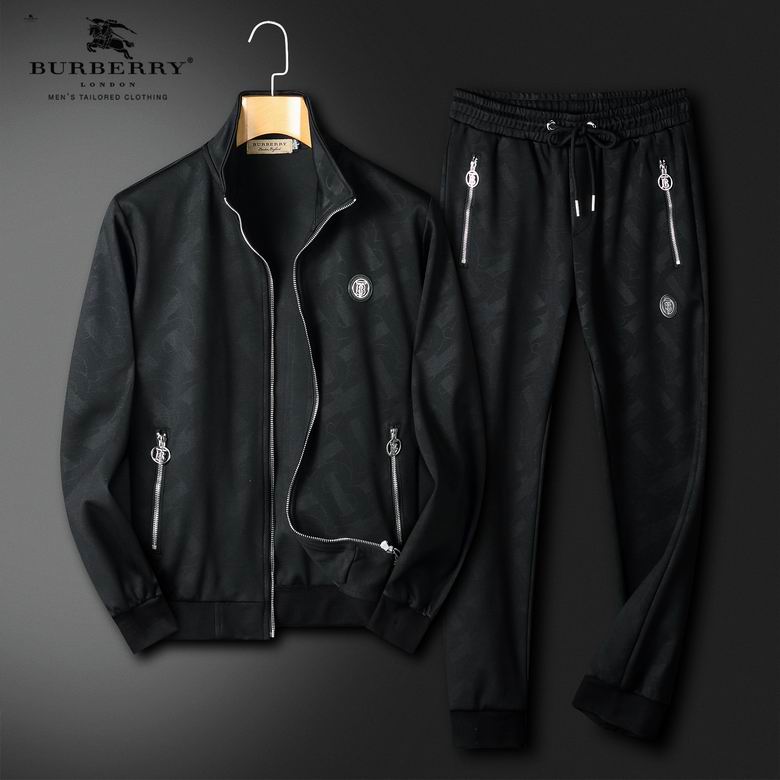 Wholesale Cheap B urberry Long Sleeve Replica Tracksuits for Sale