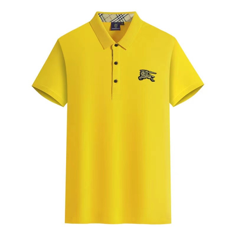 Wholesale Cheap B urberry Short Sleeve Lapel Replica T Shirts for Sale