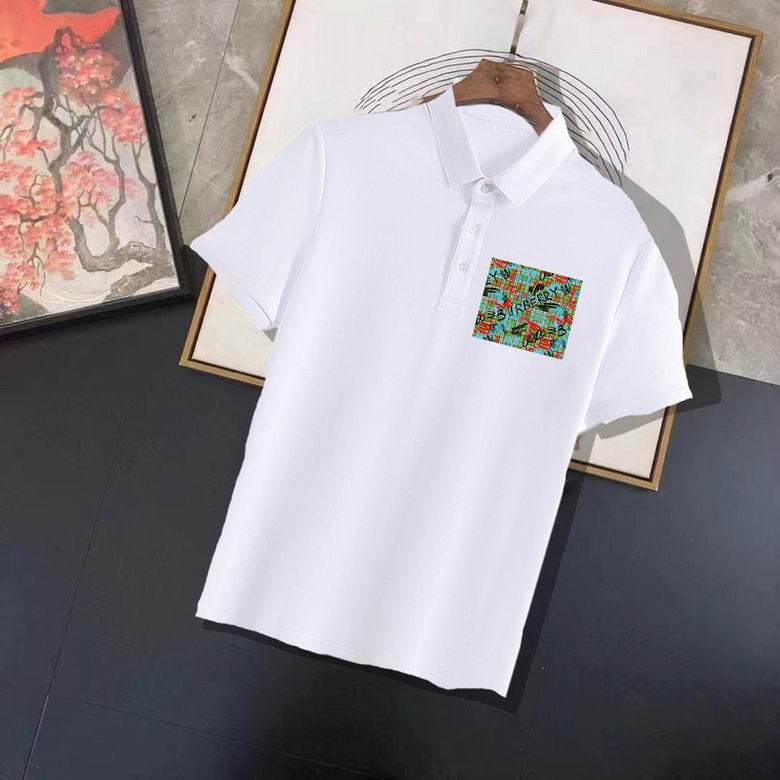 Wholesale Cheap B urberry Short Sleeve Lapel Replica T Shirts for Sale