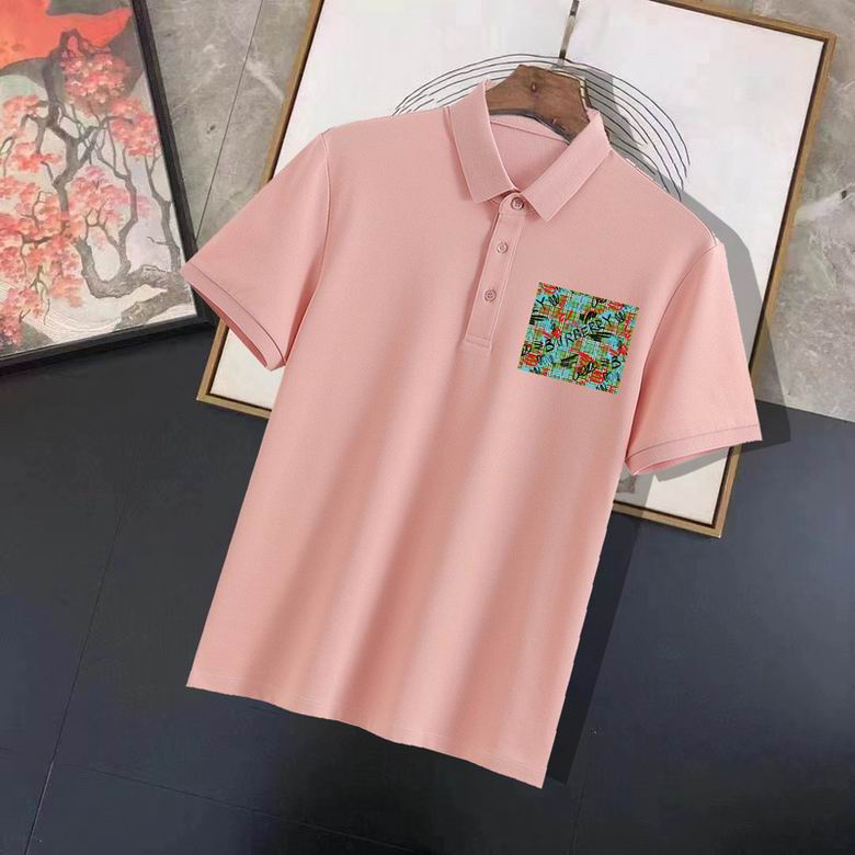 Wholesale Cheap B urberry Short Sleeve Lapel Replica T Shirts for Sale