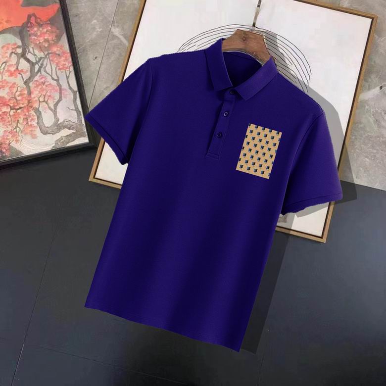 Wholesale Cheap B urberry Short Sleeve Lapel Replica T Shirts for Sale