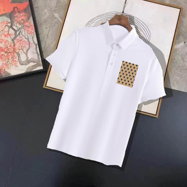 Wholesale Cheap B urberry Short Sleeve Lapel Replica T Shirts for Sale