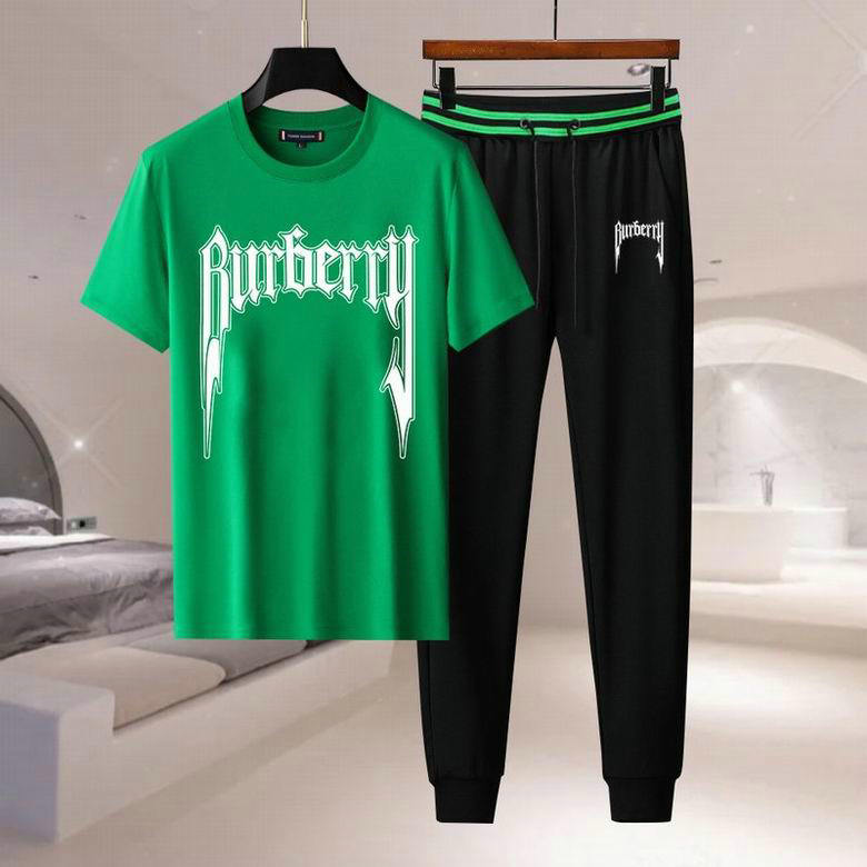 Wholesale Cheap B urberry Short Sleeve Tracksuits for Sale