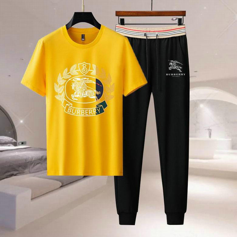 Wholesale Cheap B urberry Short Sleeve Tracksuits for Sale